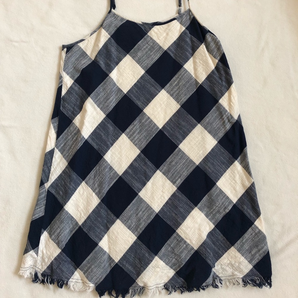 Universal Threads, gingham dress with fringe hem